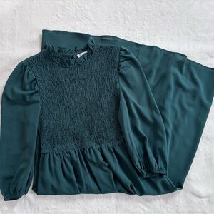 Polagram evergreen midi dress